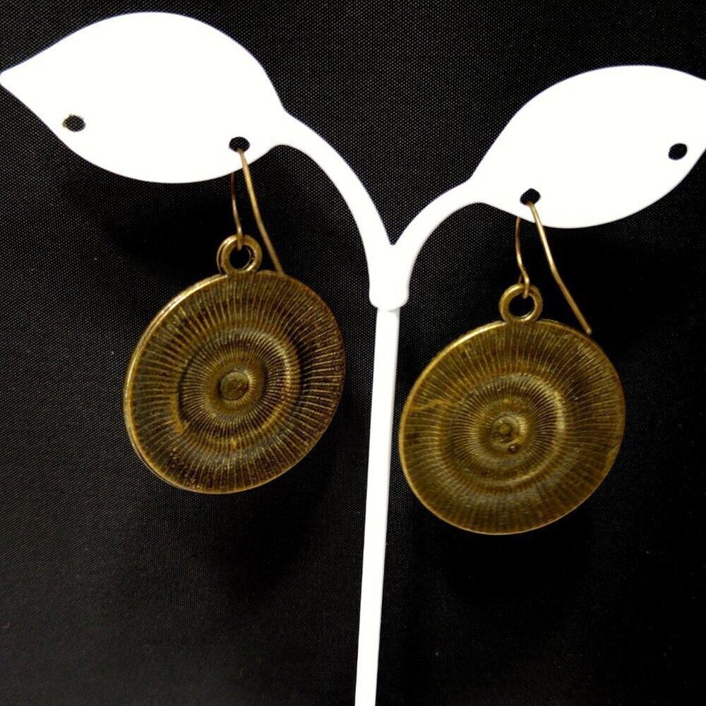 Vintage Enamel Drop Flower Earrings, Red Yellow Blue Orange Brown,1970s - Picture 4 of 10